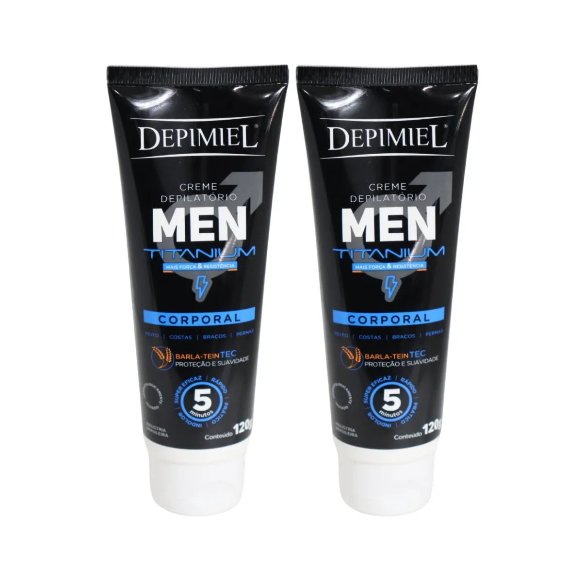KIT 2 CREME DEPILATóRIO MEN CORPORAL MASCULINO DEPIMIEL