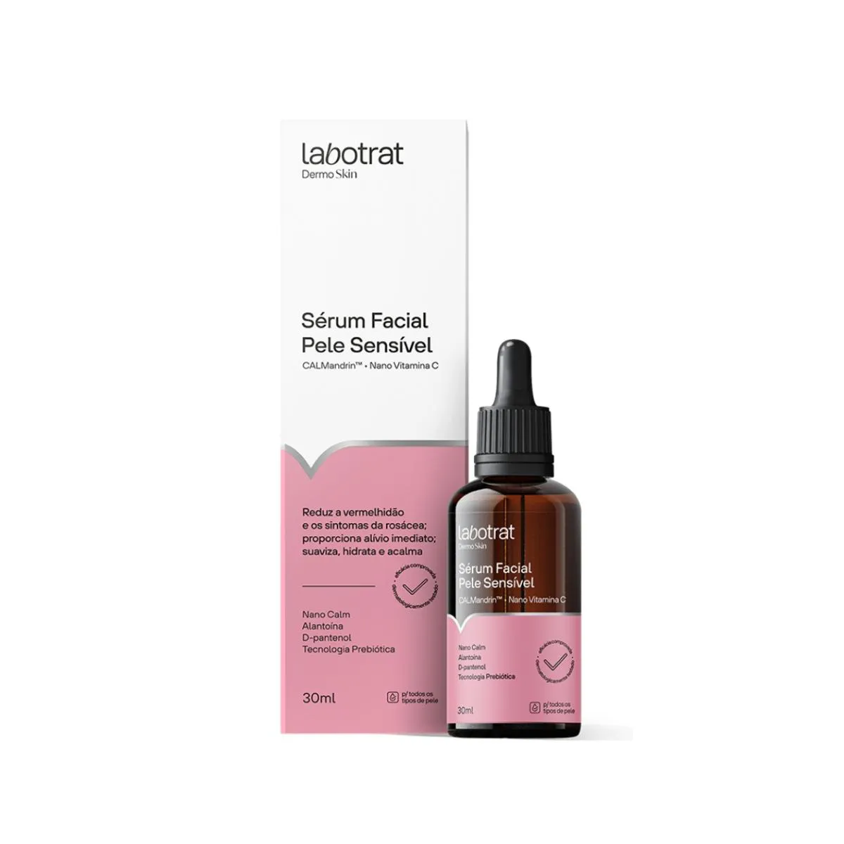 SéRUM FACIAL HIDRATA PELE SENSíVEL DERMO SKIN LABOTRAT 30ML