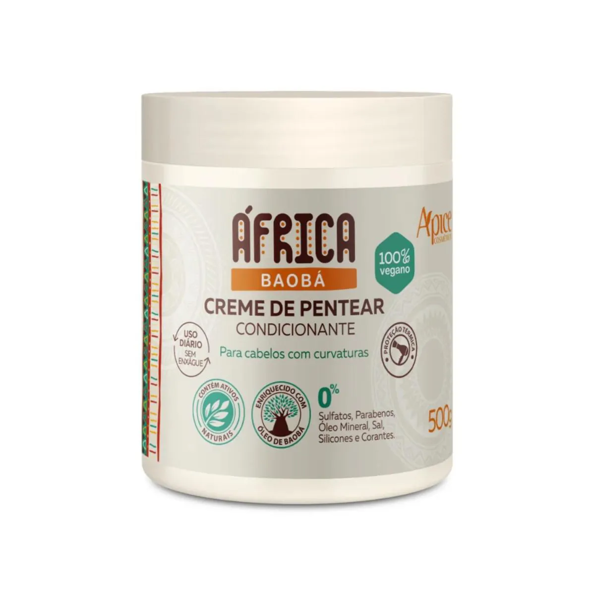 APICE ÁFRICA BAOBá CREME DE PENTEAR CONDICIONANTE 500G