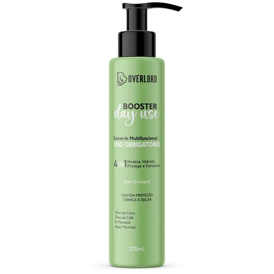 BOOSTER DAY USE LEAVE-IN EFEITO TEIA COM PROTEçãO TéRMICA 270ML OVERLORD