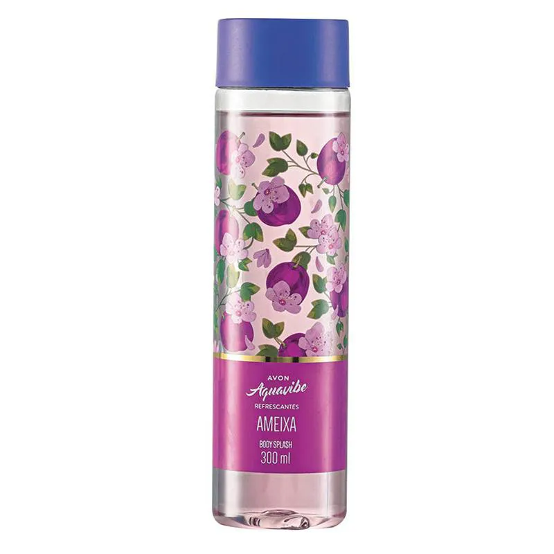 AVON AQUAVIBE REFRESCANTES AMEIXA DES BODY SPLASH 300ML