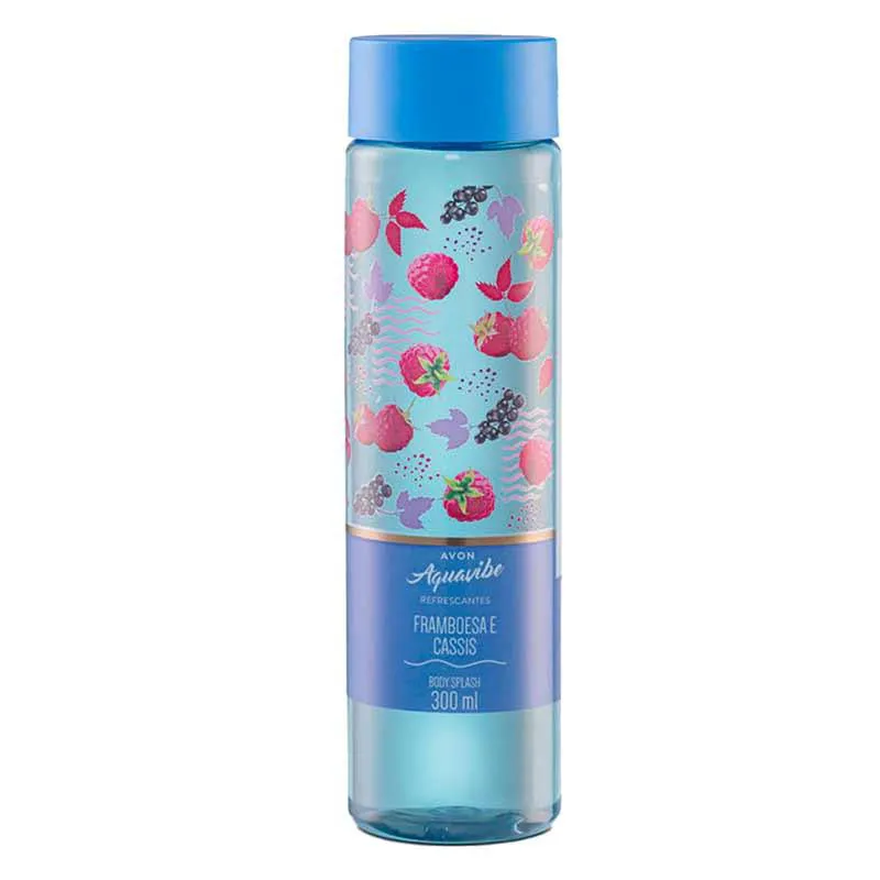AVON AQUAVIBE REFRESCANTES FRAMBOESA E CASSIS SPLASH 300ML