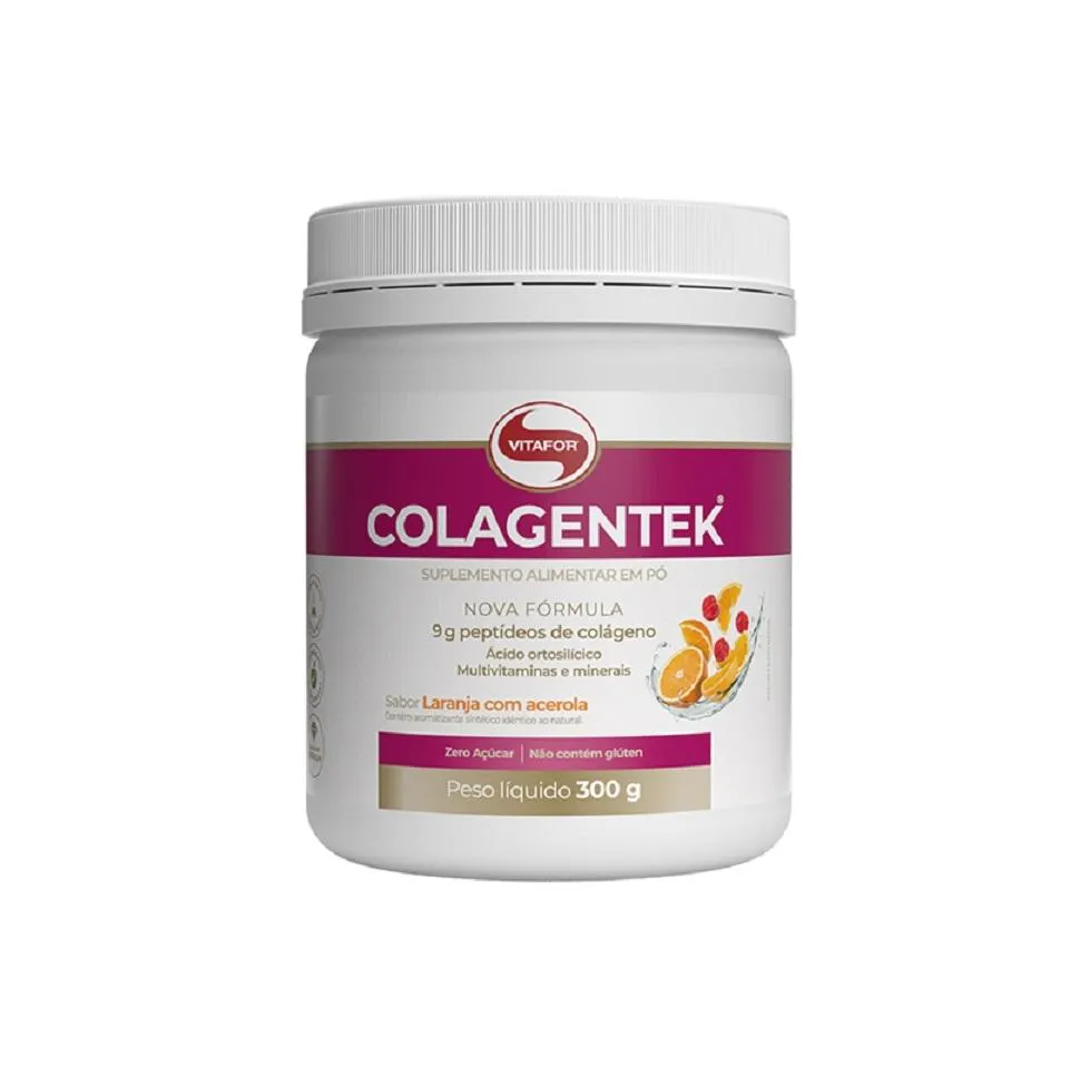 COLAGENTEK (300G) - SABOR: LARANJA COM ACEROLA
