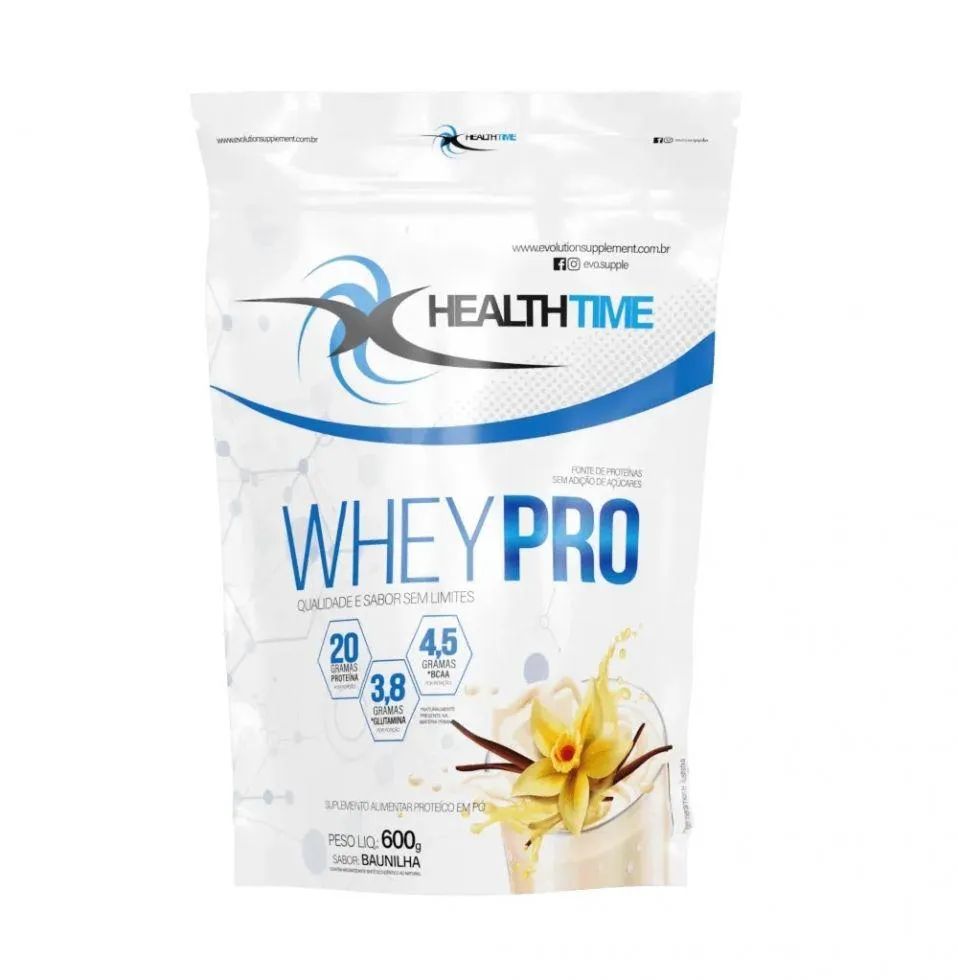 WHEY PRO REFIL (600G) - SABOR: BAUNILHA