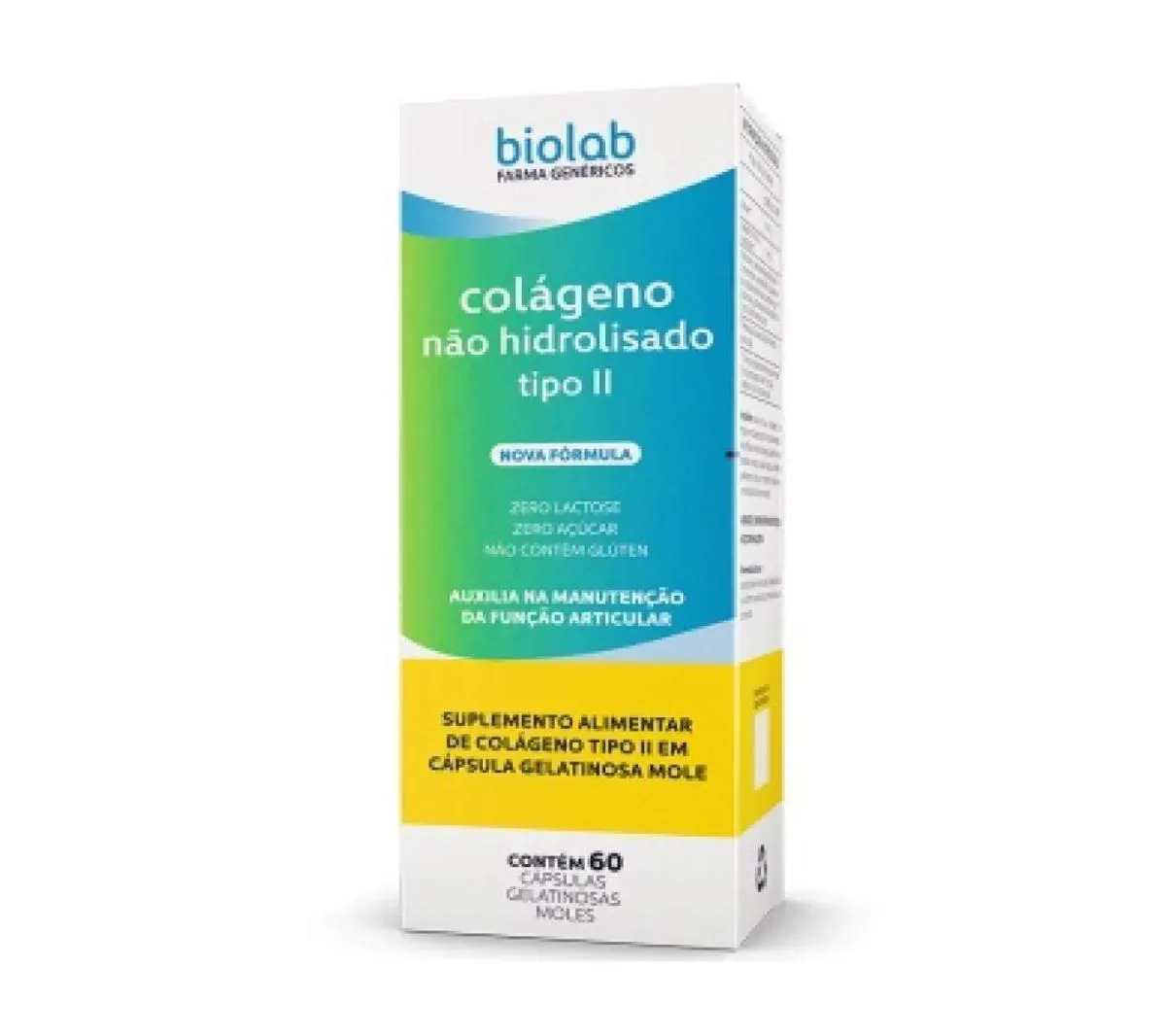 SUPLEMENTO COLáGENO TIPO II 40MG 60CPS - BIOLAB
