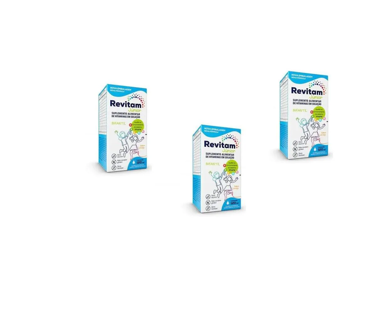KIT 3 SUPLEMENTO REVITAM JUNIOR 120ML - BIOLAB