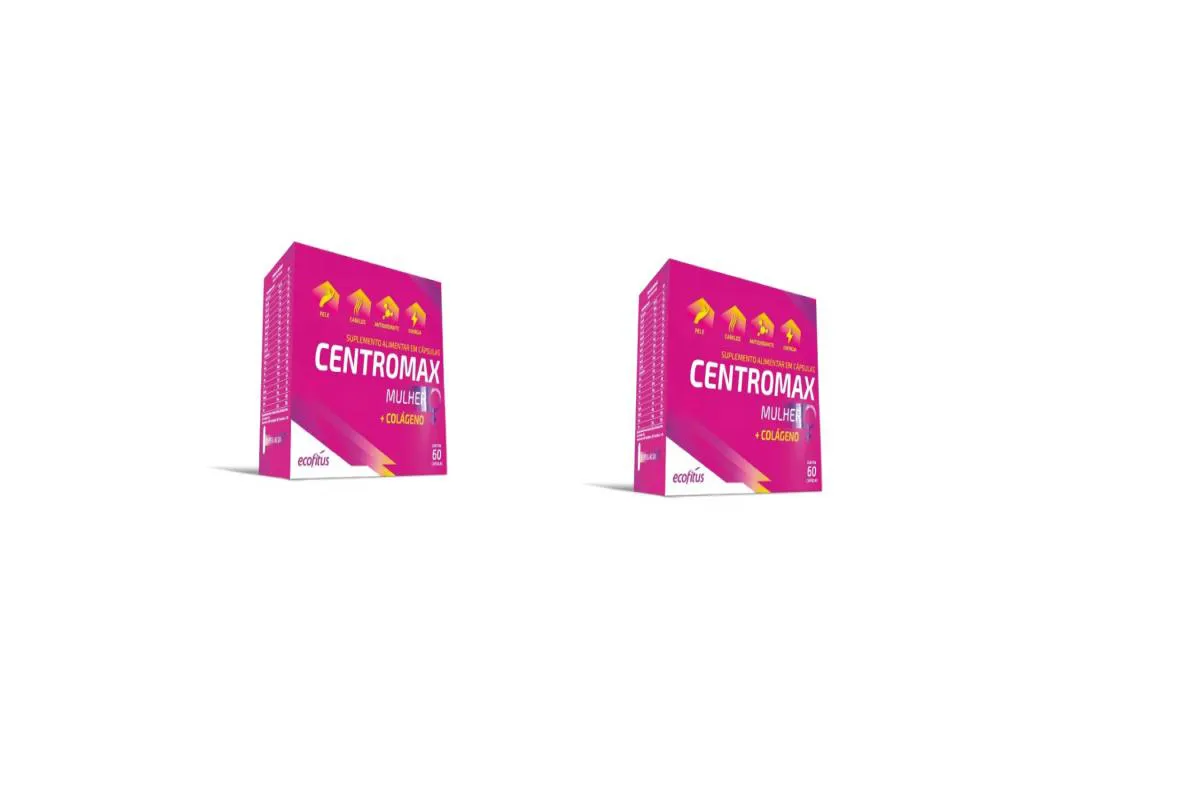 KIT 2 SUPLEMENTO ALIMENTAR CENTROMAX MULHER 60CPS - ECOFITUS