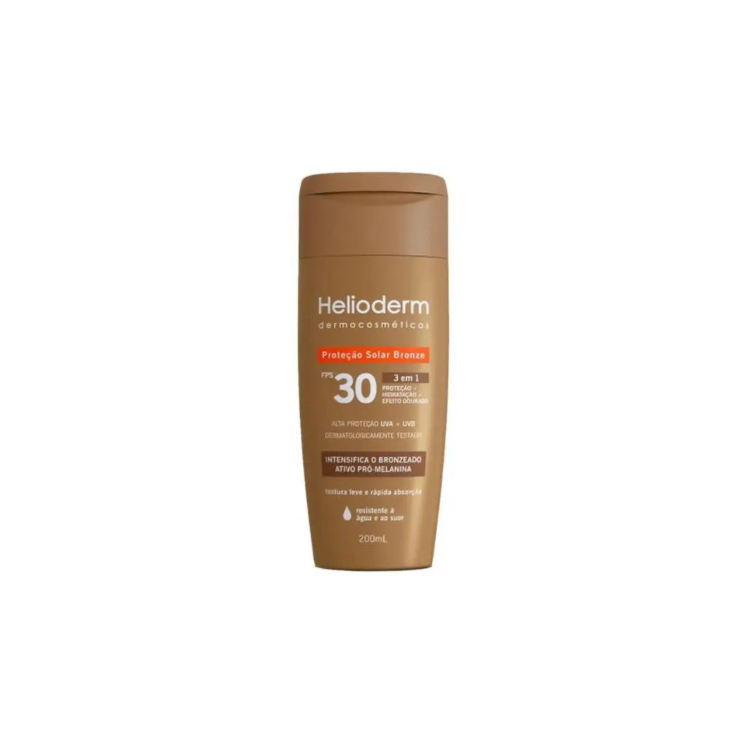 PROT. EFEITO DOURADO FPS30 200ML - HELIODERM