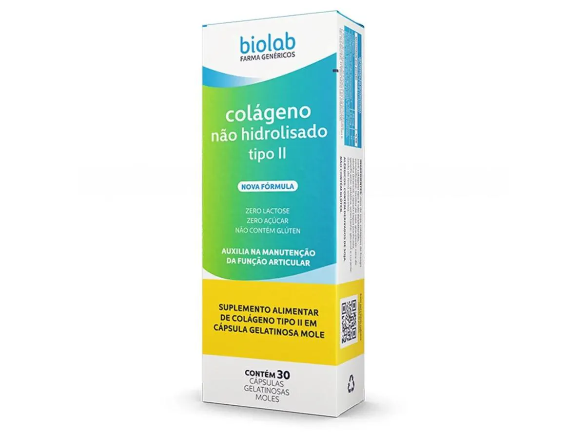 SUPLEMENTO COLáGENO TIPO II 30CPS - BIOLAB
