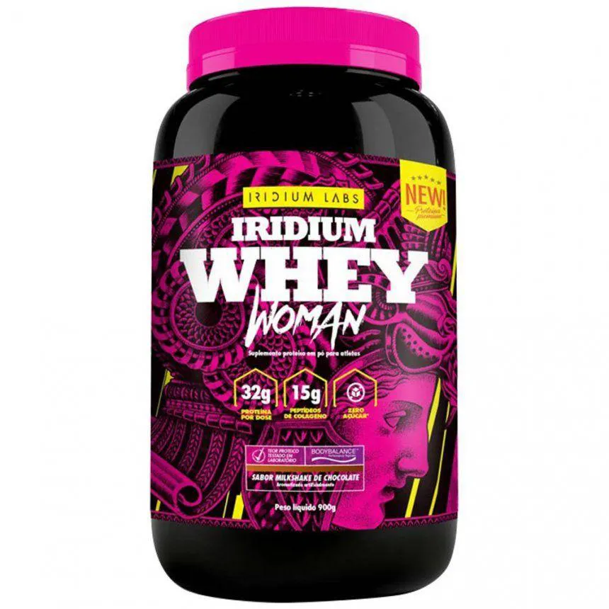 IRIDIUM WHEY CONCENTRADO WOMAN (900G) - SABOR: MILKSHAKE DE CHOCOLATE