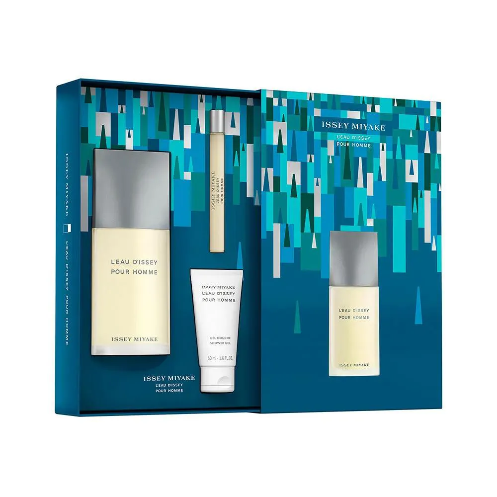 KIT ISSEY MIYAKE LEAU DISSEY POUR HOMME EDT 125ML + EDT 10ML + SHOWER GEL 50ML