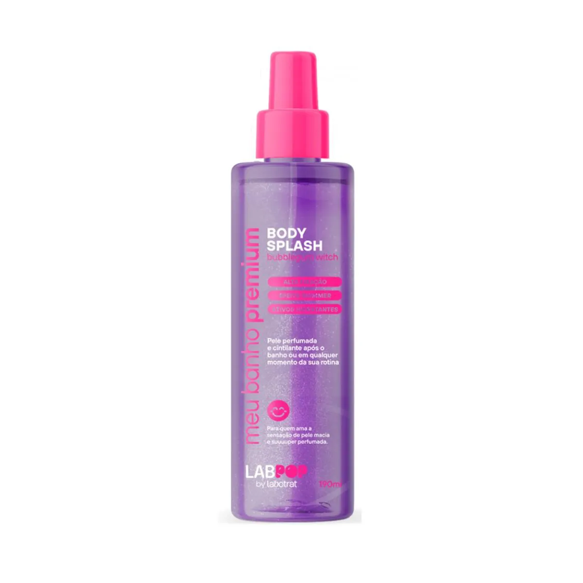 PERFUME BODY SPLASH BUBBLEGUM WITCH GLITTER LABOTRAT 190ML