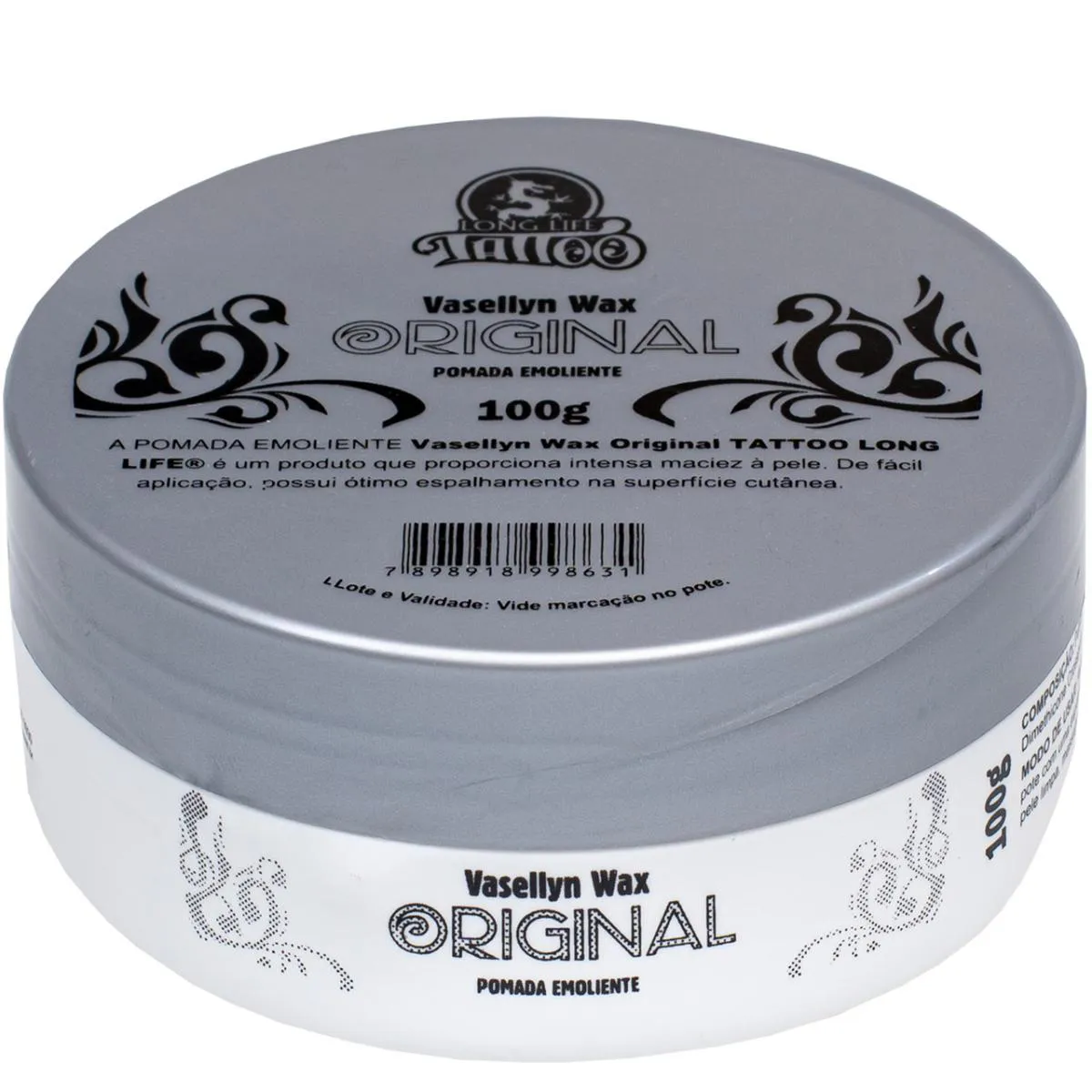VASELINA P/TATUAGEM E MICROPIGMENTAçãO 100G FáCIL ESPALHAR