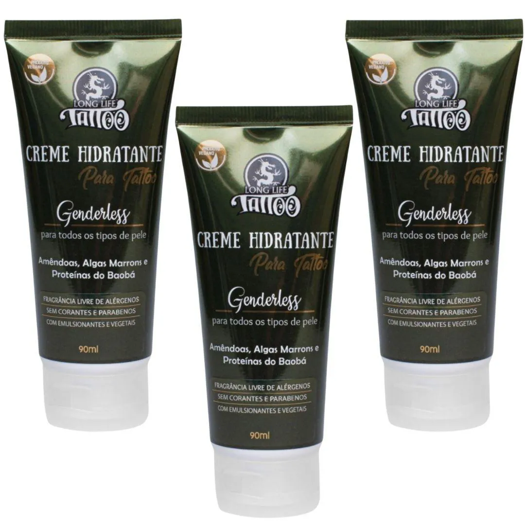 HIDRATANTE P/TATUAGEM VEGAN (3 UND) GENDERLESS COR RADIANTE