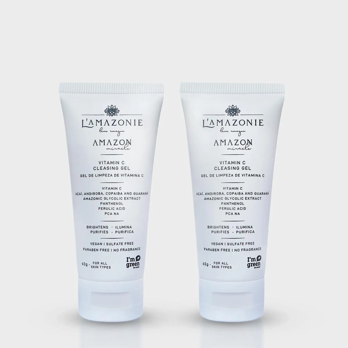 KIT 2 GEL DE LIMPEZA FACIAL 60G