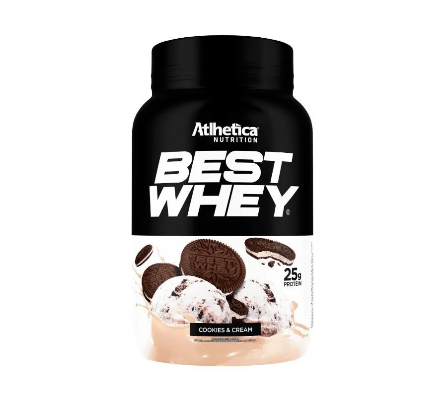 WHEY PROTEIN BEST WHEY (900G) ATLHETICA NUTRITION Cookies E Cream