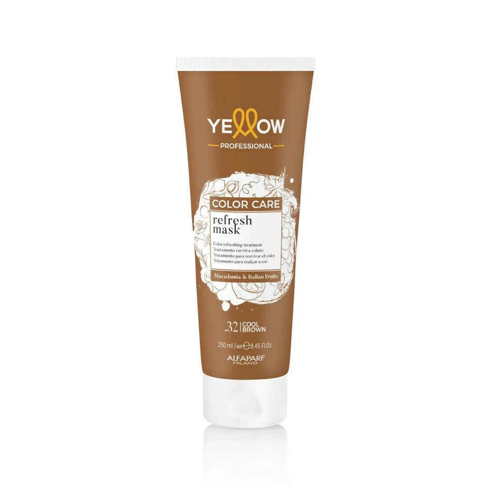 YELLOW COLOR CARE REFRESH MASK .32 COOL BROWN 250ML