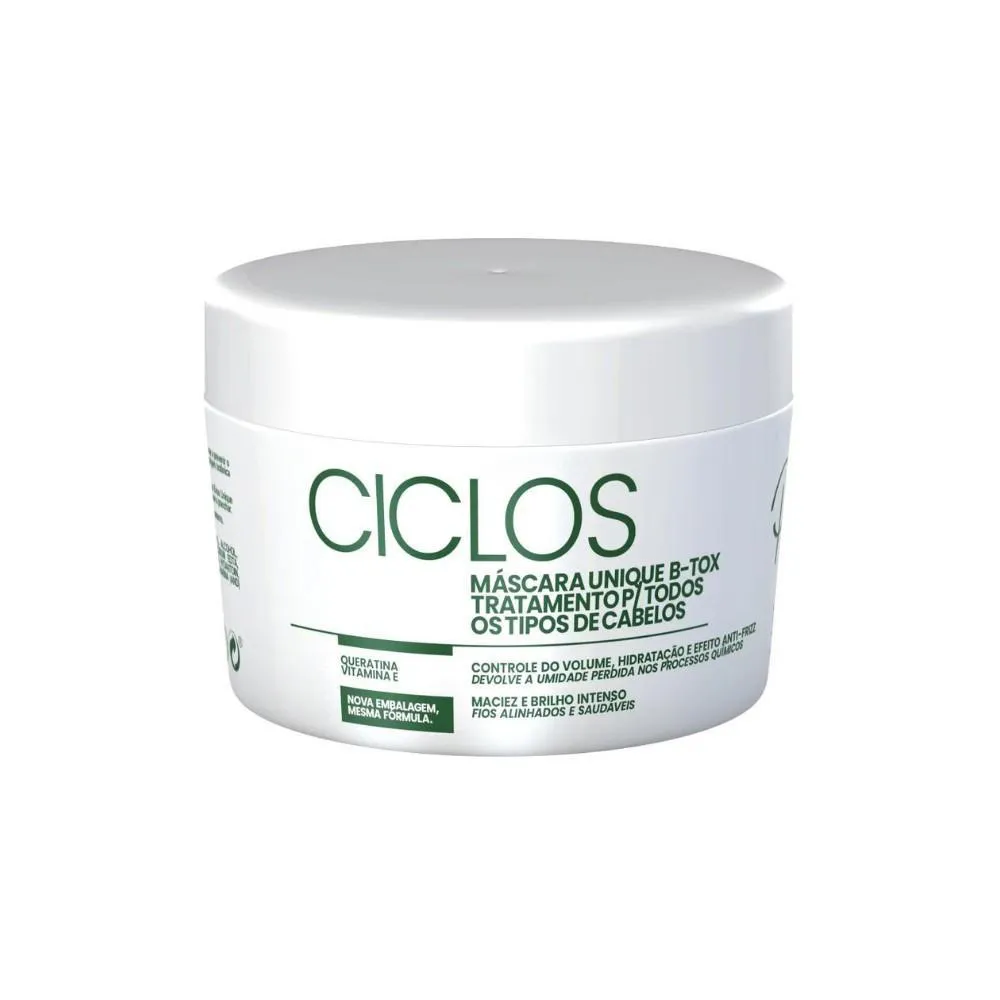 PORTIER CICLOS UNIQUE B-TOX MáSCARA CAPILAR 250G