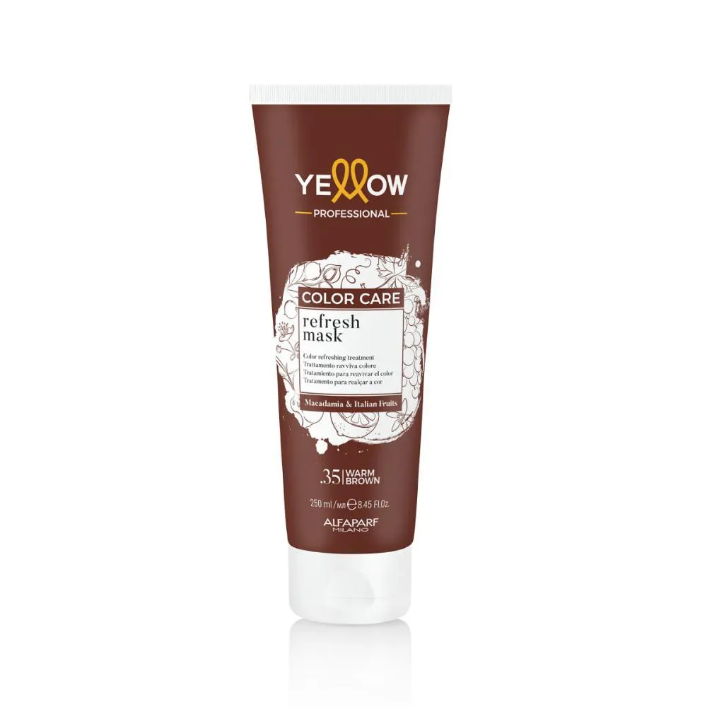YELLOW COLOR CARE REFRESH MASK .35 WARM BROWN 250ML