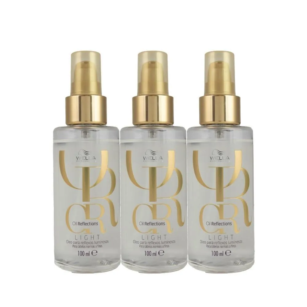 WELLA PROFESSIONALS OIL REFLECTIONS LIGHT KIT 3 ÓLEO 100ML