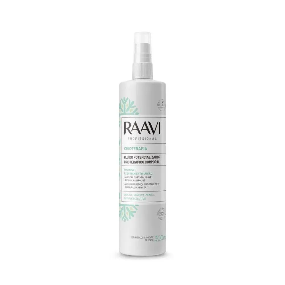 RAAVI FLUIDO POTENCIALIZADOR CRIOTERáPICO CORPORAL 300ML