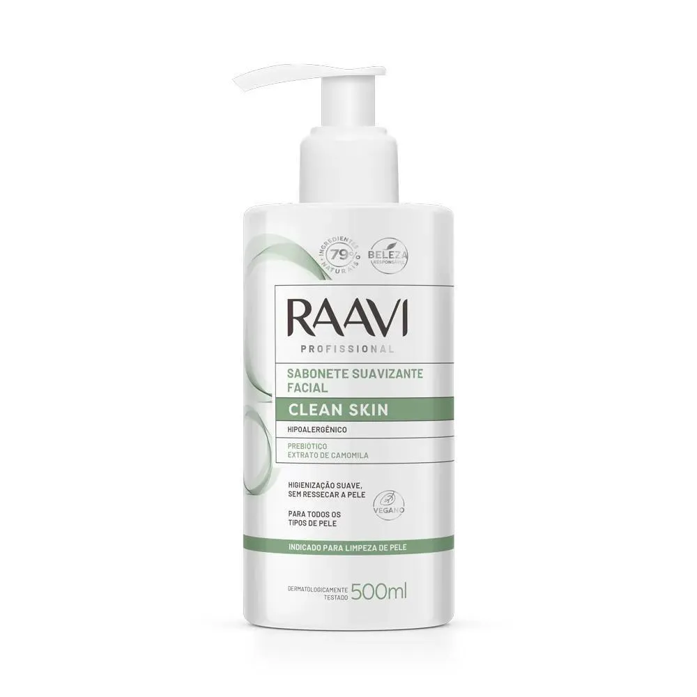RAAVI CLEAN SKIN SABONETE SUAVIZANTE FACIAL 500ML
