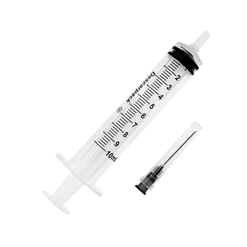 SERINGA 10ML SLIP COM AGULHA 25X0,7 KIT CX 200UN DESCARPACK