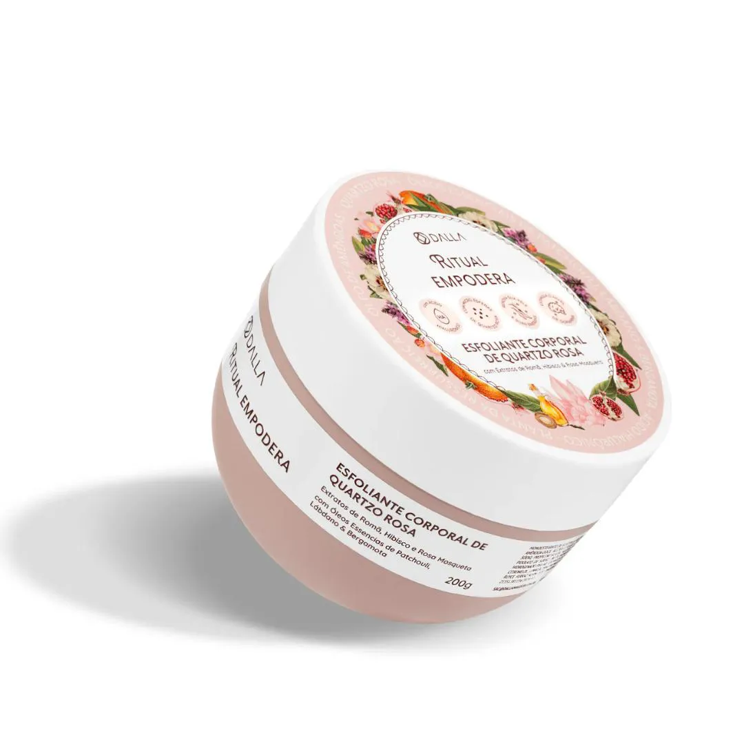 ESFOLIANTE CORPORAL DE QUARTZO ROSA - RITUAIS EMPODERA DALLA