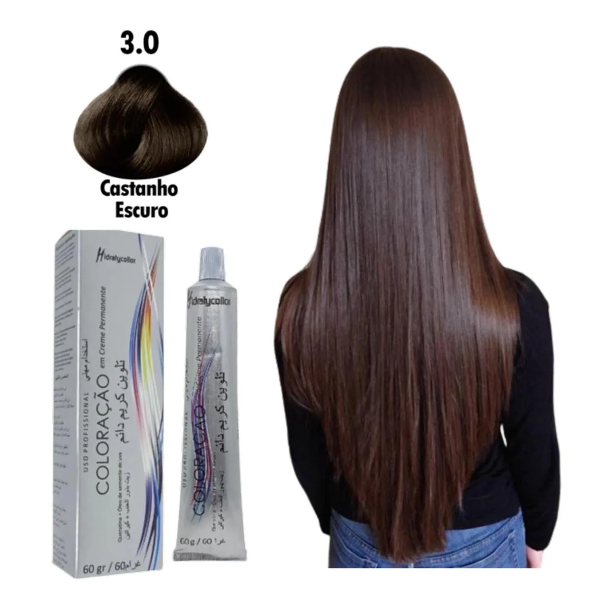 TINTA COLORAçãO PROFISSIONAL PARA CABELO MAIRIBEL 60G 30