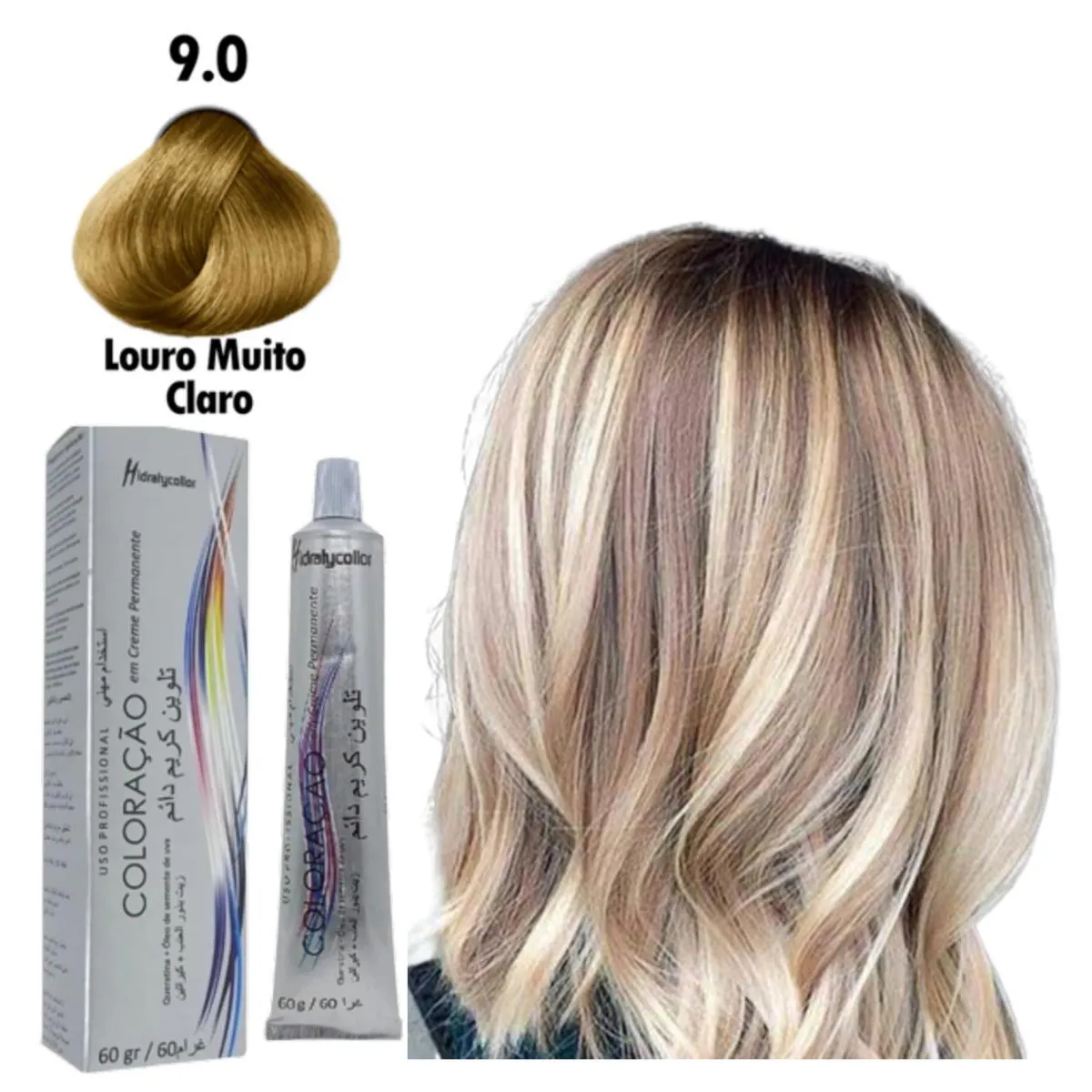 TINTA COLORAçãO PROFISSIONAL PARA CABELO MAIRIBEL 60G 90