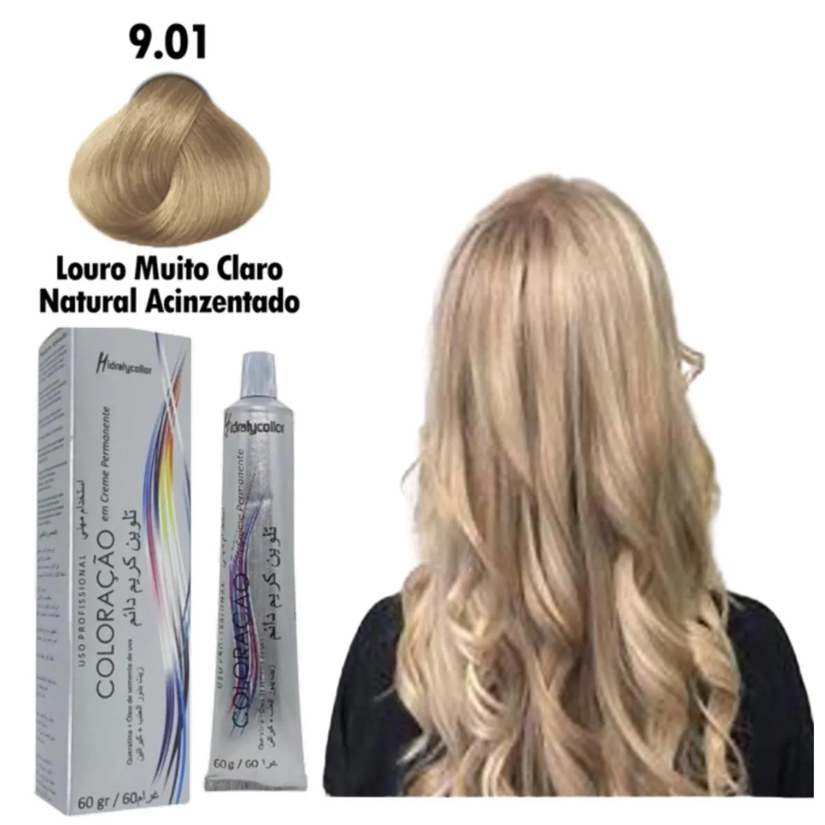 TINTA COLORAçãO PROFISSIONAL PARA CABELO MAIRIBEL 60G 901
