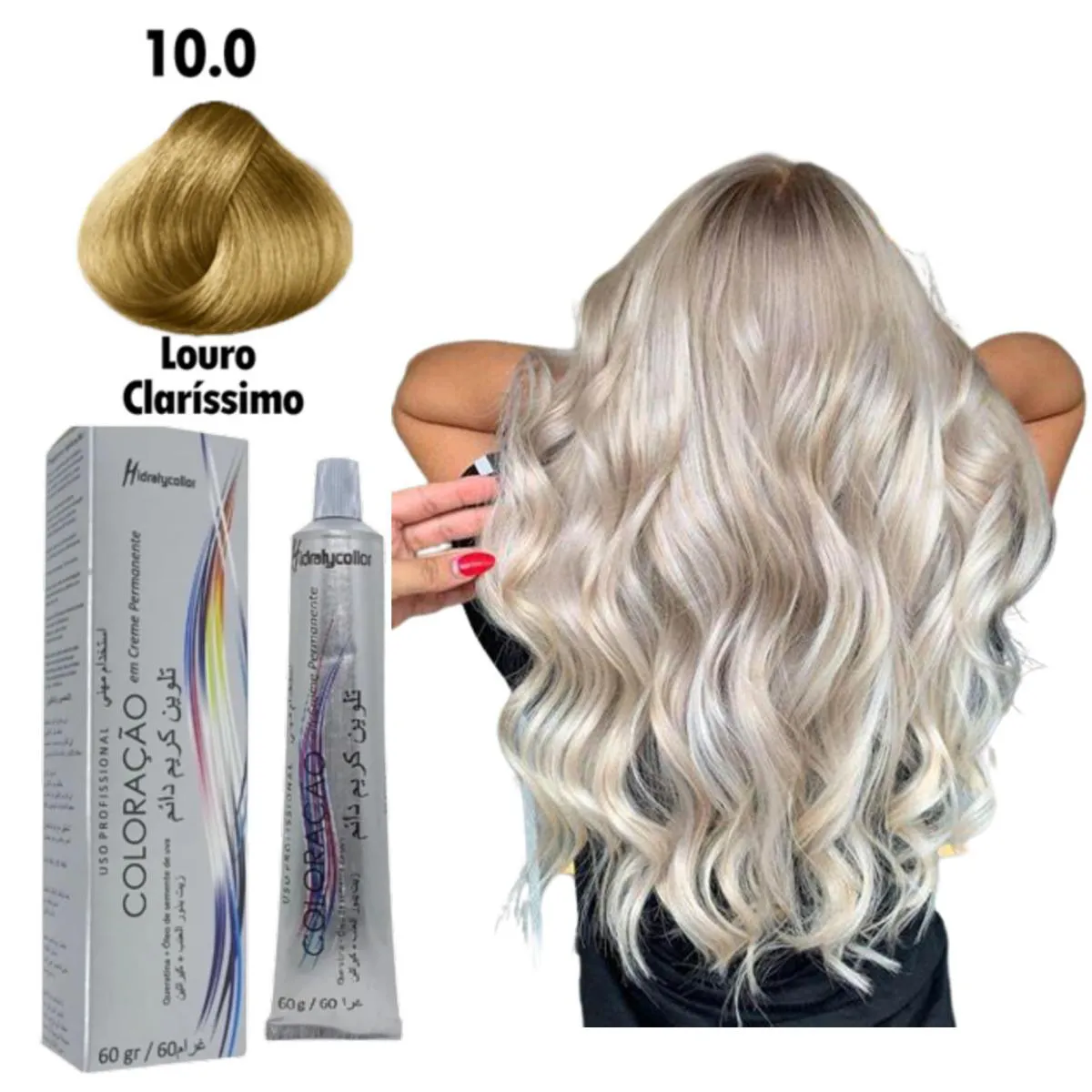 TINTA COLORAçãO PROFISSIONAL PARA CABELO MAIRIBEL 60G 100