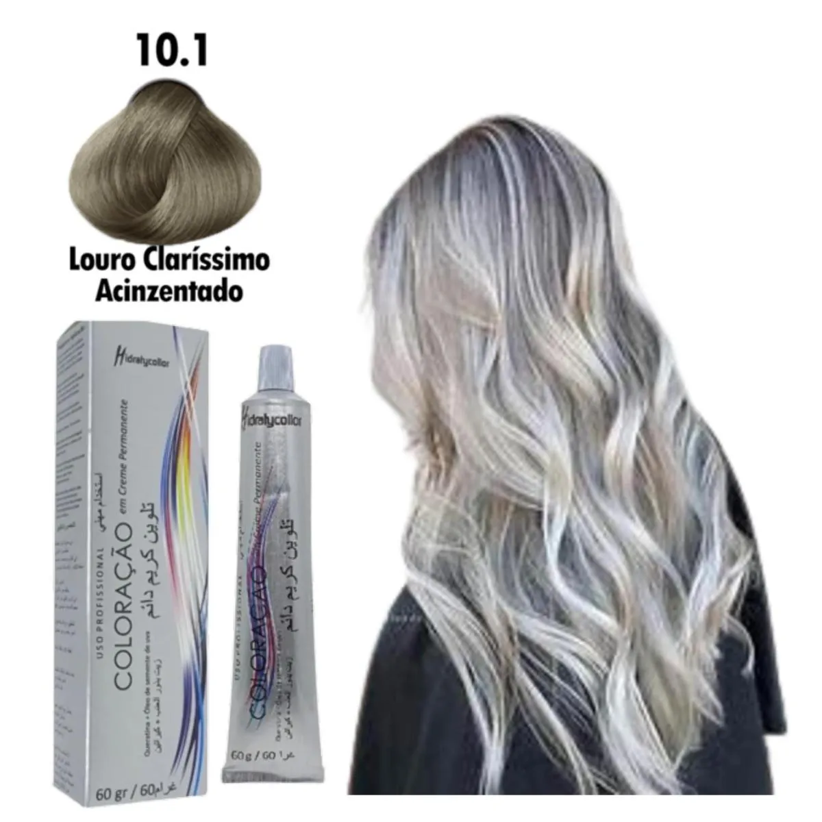 TINTA COLORAçãO PROFISSIONAL PARA CABELO MAIRIBEL 60G 101