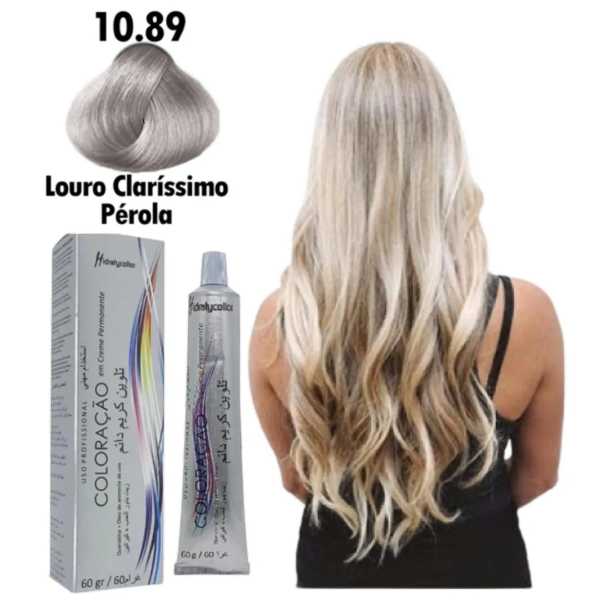 TINTA COLORAçãO PROFISSIONAL PARA CABELO MAIRIBEL 60G 1089