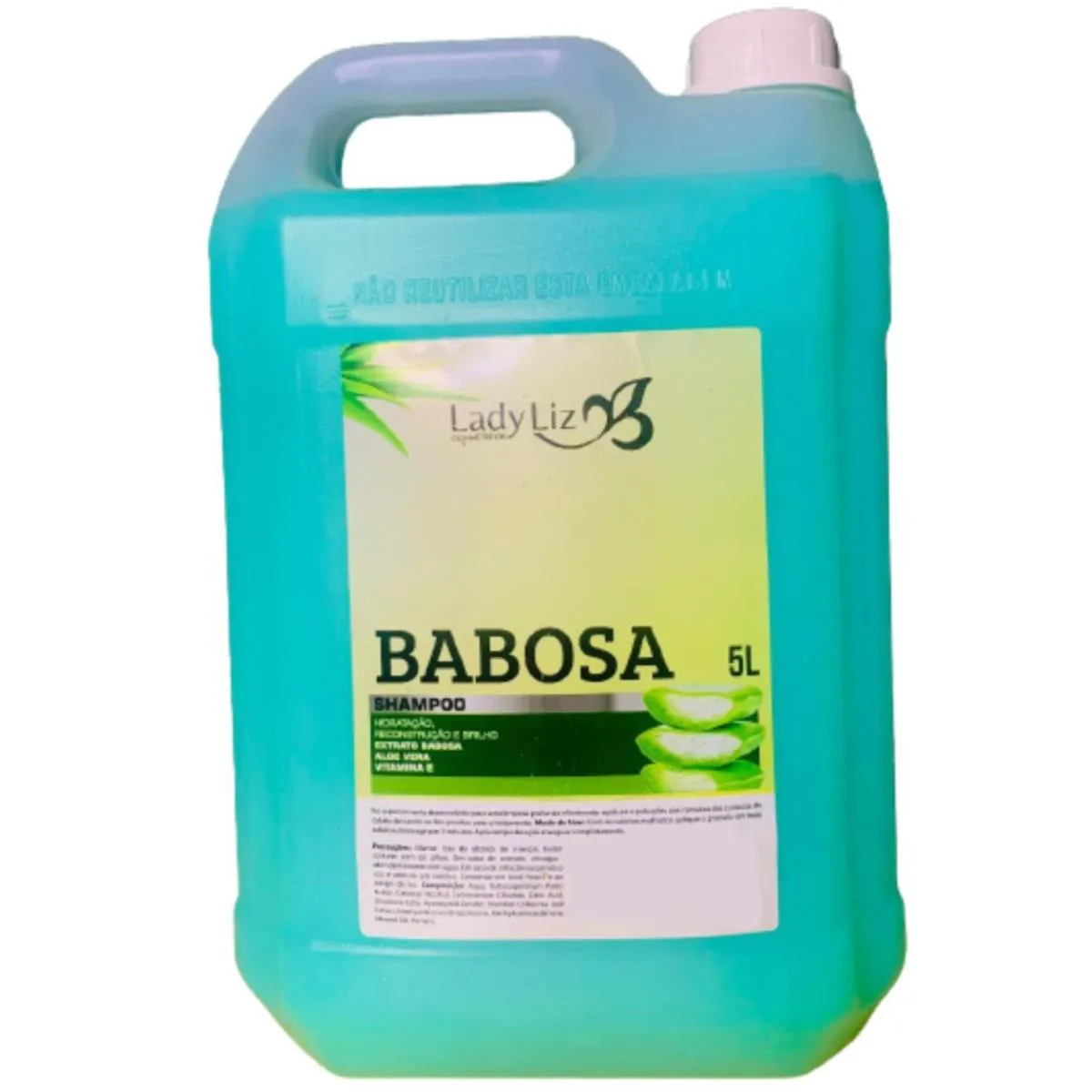SHAMPOO GALãO LAVATóRIO EXTRATO DE BABOSA 5L LADY LIZ