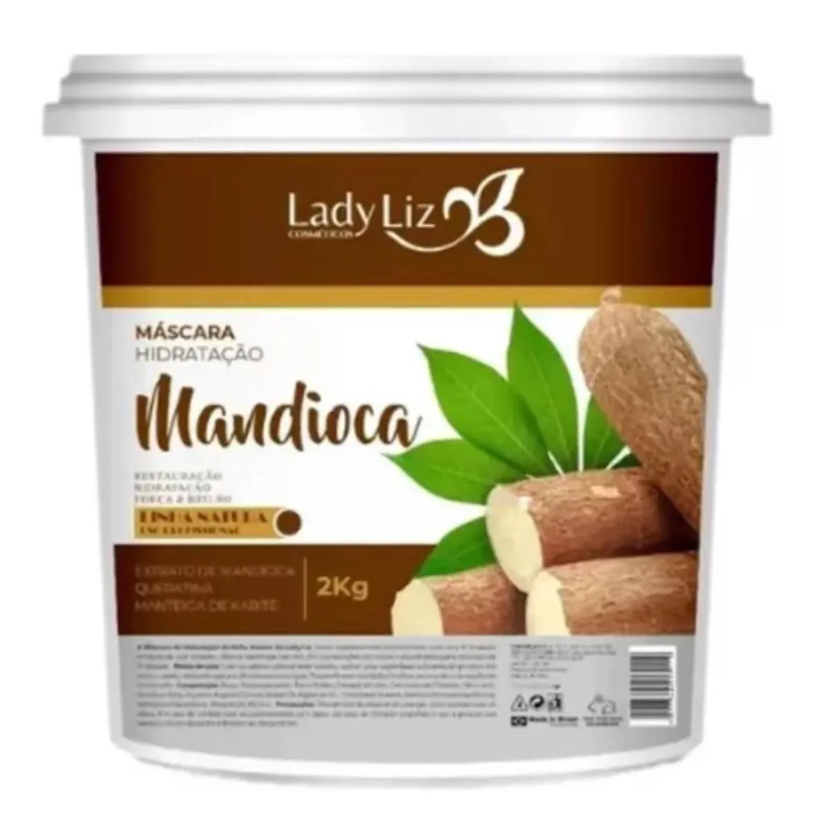 MáSCARA HIDRATAçAO PROFUNDA MANDIOCA LADY LIZ 2KG