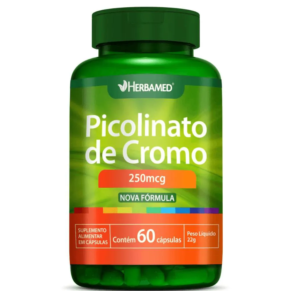 PICOLINATO DE CROMO 250MCG C/60 CáPSULAS - HERBAMED