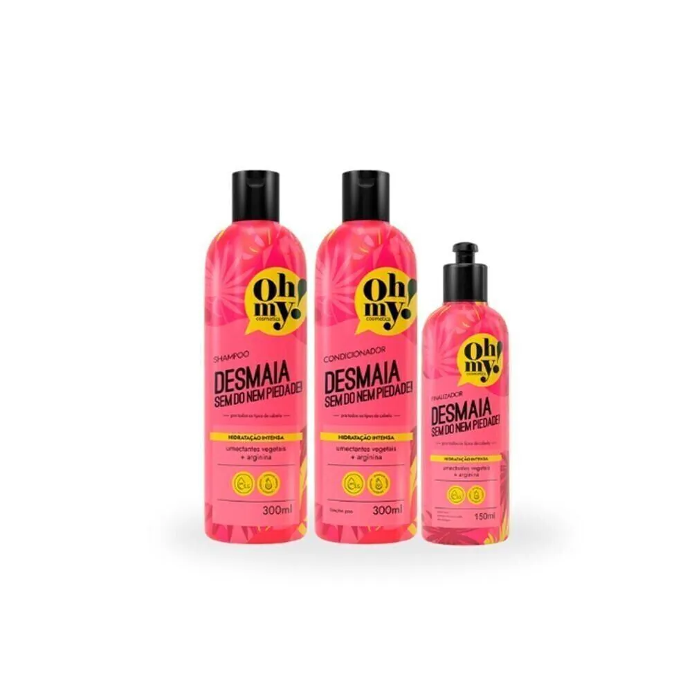 COMBO OHMY! DESMAIA SEM DÓ NEM PIEDADE! : SHAMPOO 300ML + CONDICIONADOR 300ML + FINALIZADOR 150ML