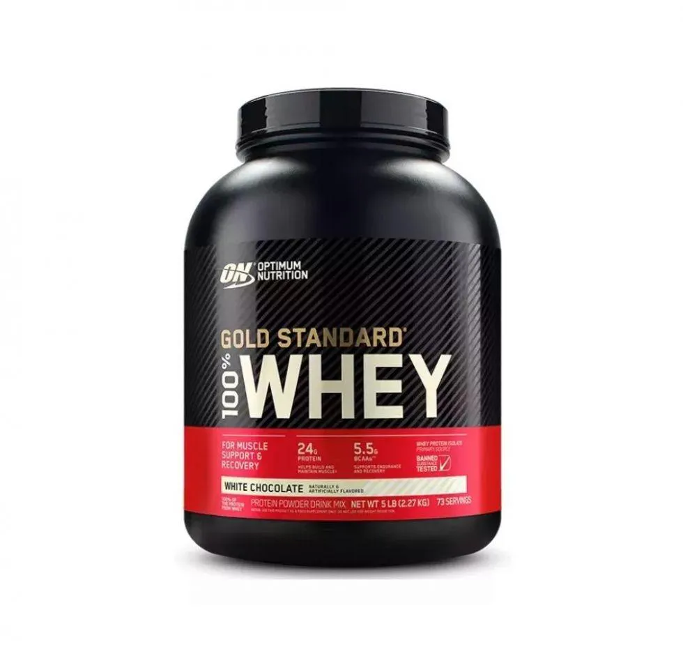 100% WHEY PROTEIN GOLD STANDARD (2,270KG) - SABOR: CHOCOLATE BRANCO