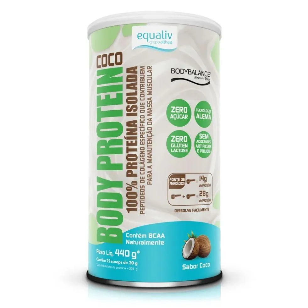 BODY PROTEIN (600G) - SABOR: COCO (440G)