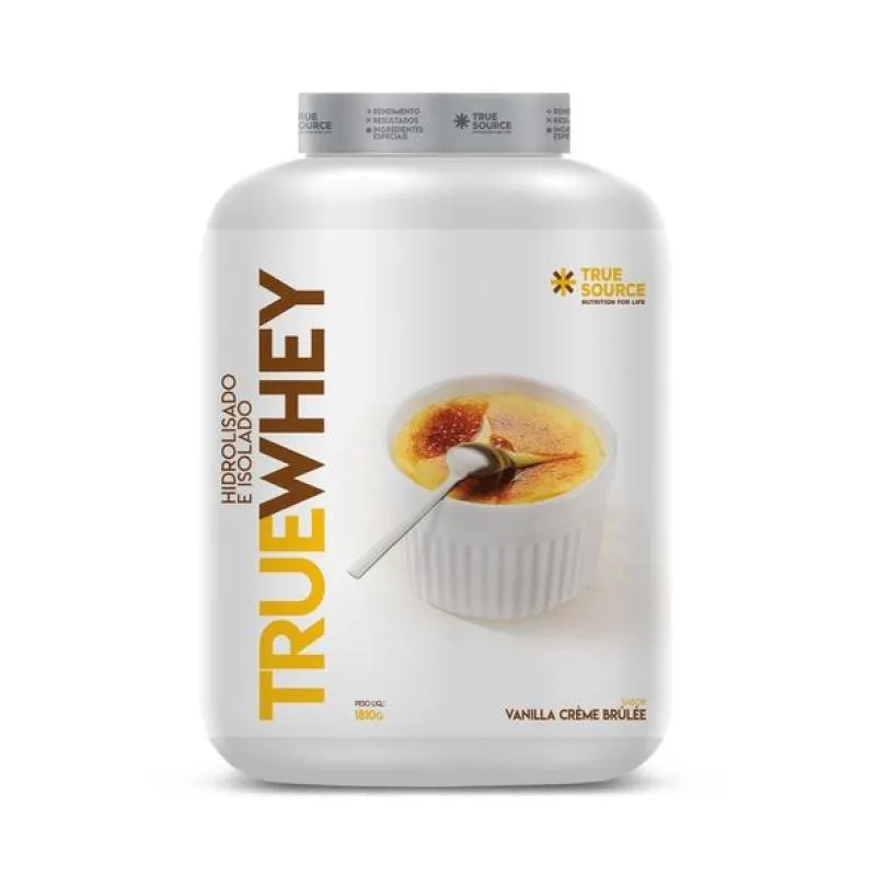 TRUE WHEY (1,810KG) - HIDROLISADO E ISOLADO - SABOR: VANILLA CREME BRULLE