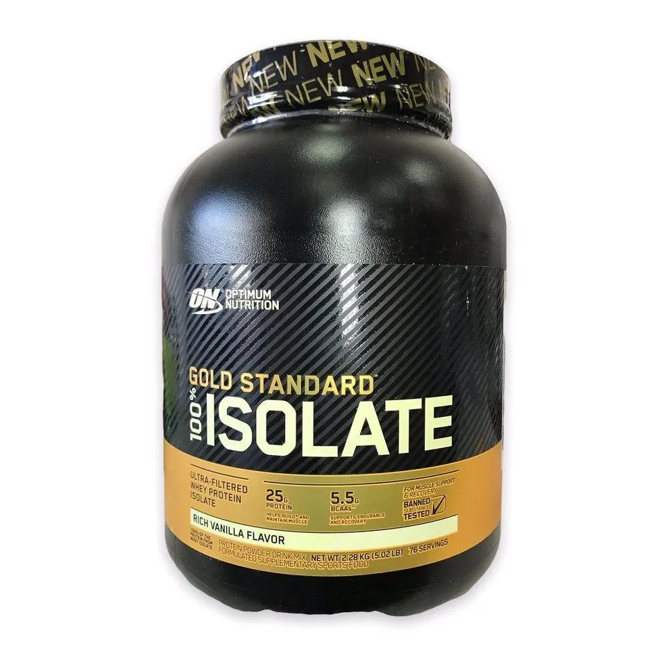 GOLD STANDARD 100% ISOLATE (2,28KG) - SABOR: RICH VANILLA FLAVOR