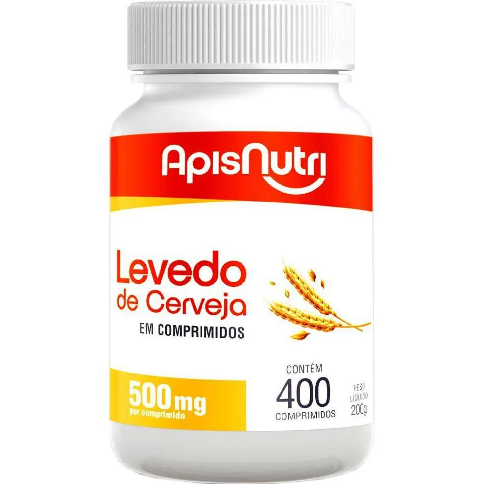 LEVEDO DE CERVEJA 500MG (400 COMPRIMIDOS) - PADRãO: ÚNICO