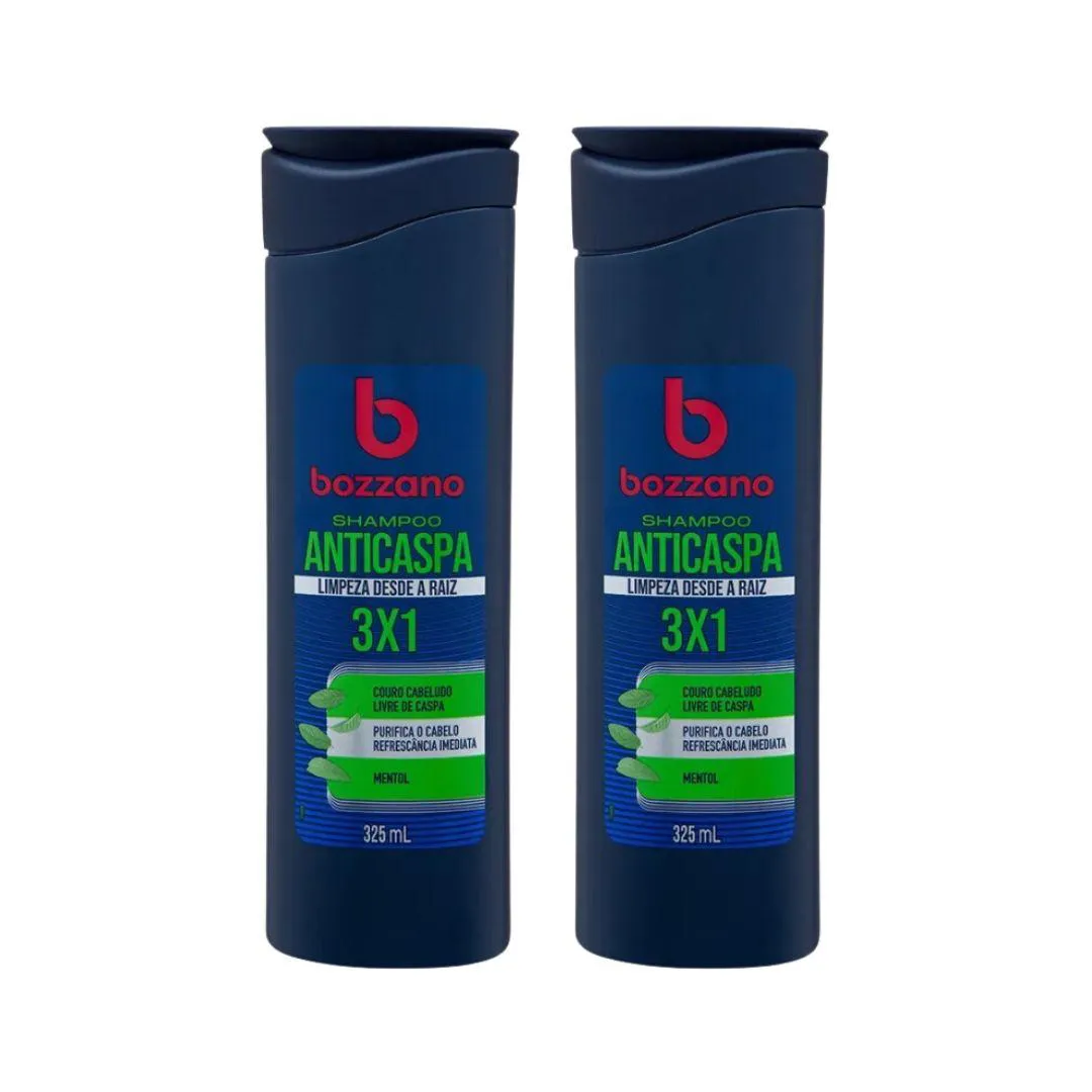SHAMPOO BOZZANO ANTICASPA 325ML-KIT C/2UN