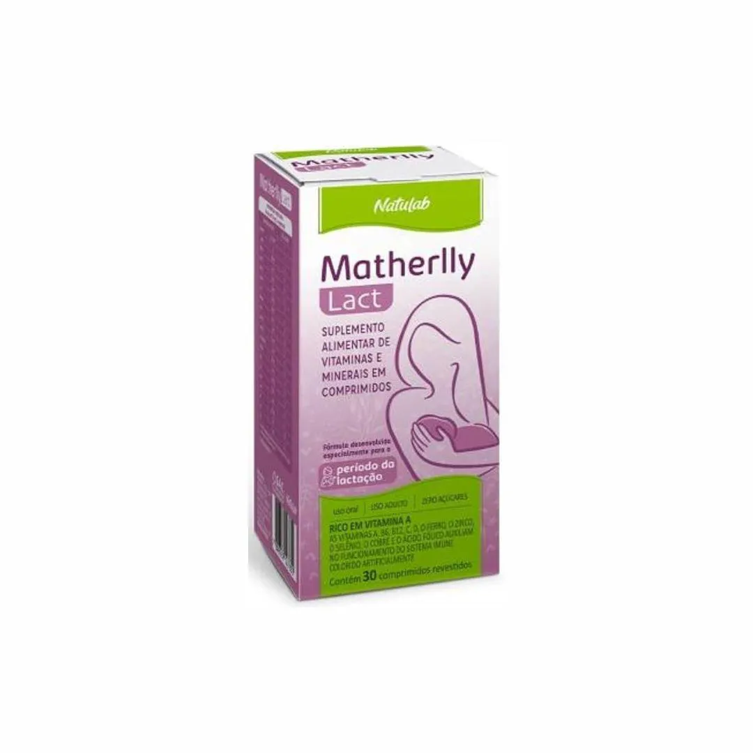 VITAMINA MATHERLLY LACT COM 30 COMPRIMIDOS - NATULAB