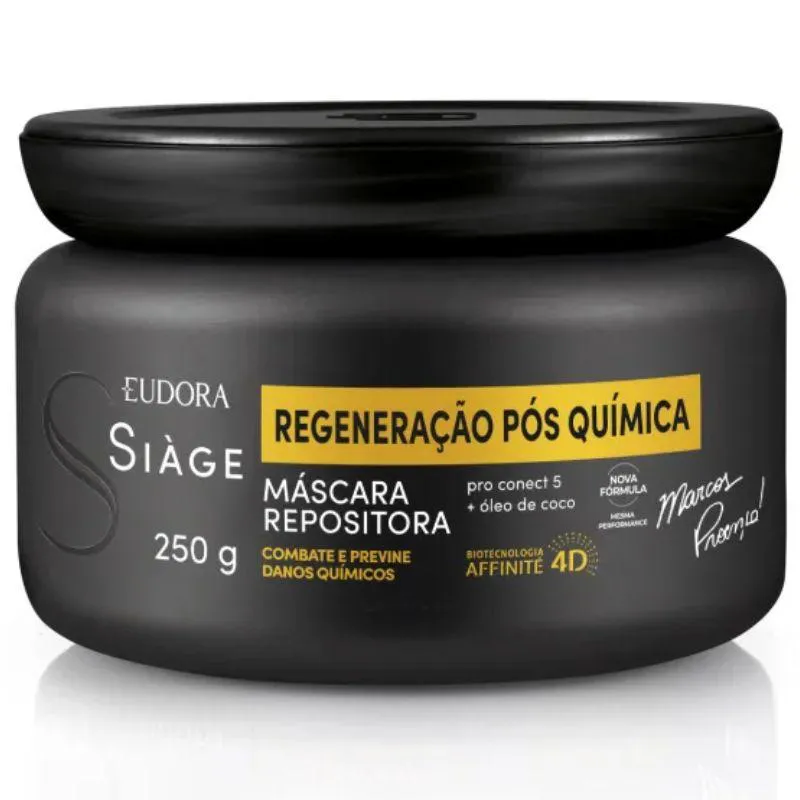 MáSCARA CAPILAR SIàGE REGENERAçãO PóS QUíMICA 250G - EUDORA