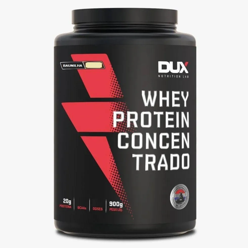 WHEY PROTEIN CONCENTRADO POTE (900G) - SABOR: BAUNILHA