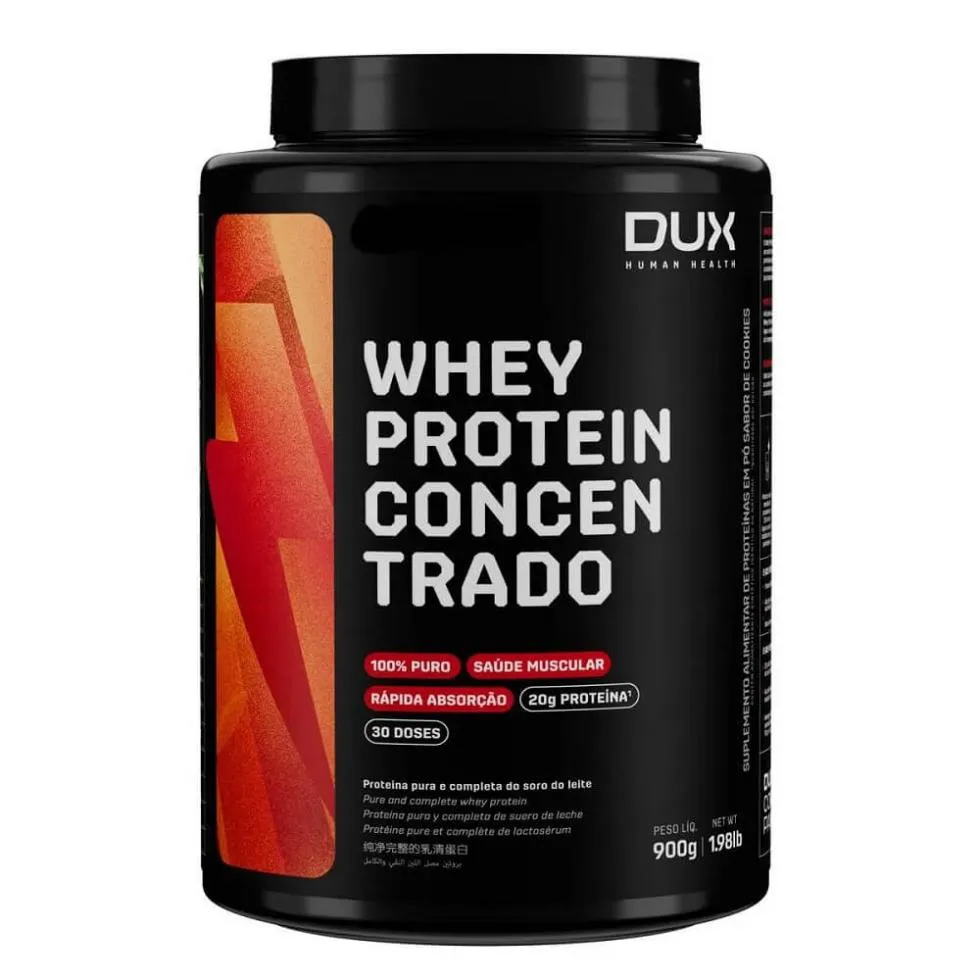 WHEY PROTEIN CONCENTRADO POTE (900G) - SABOR: DOCE DE LEITE