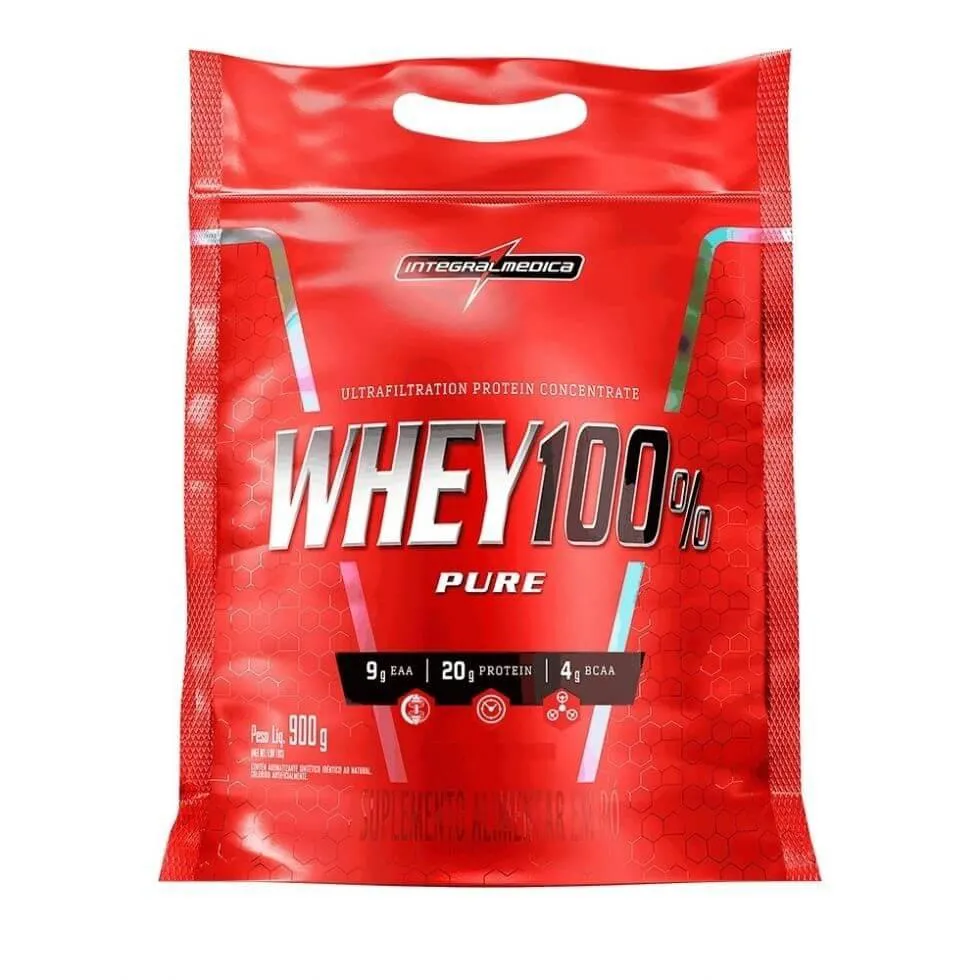 WHEY 100% PURE REFIL (900G) - SABOR: MORANGO