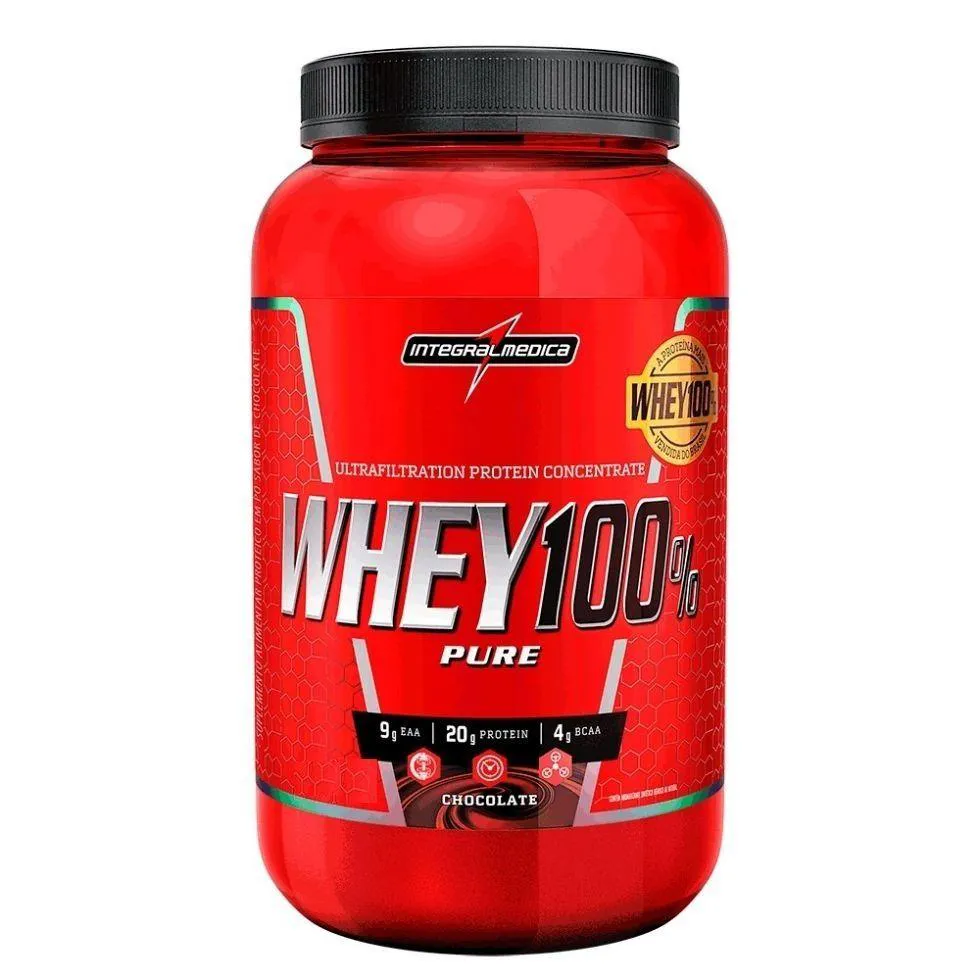 WHEY 100% PURE POTE (907G) - SABOR: CHOCOLATE (900G)